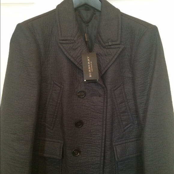 BURBERRY PRORSUM linen wool pea coat made in Italy - Picture 2 of 4